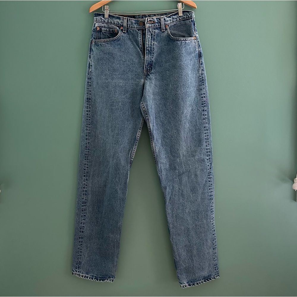 Vintage Levi's 555 Relaxed Fit Straight Leg Red Tab Jeans — Size 34 x 36